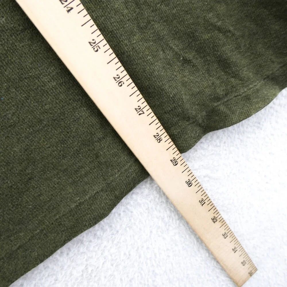 Polo‎ Ralph Lauren Sweater XL Mens Green Estate Rib 1/4 Zip 100% Cotton Preppy